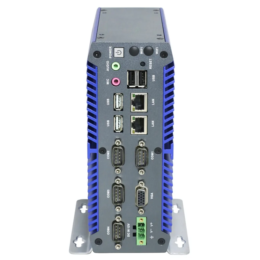 Industrial PC Rugged Computer IPC with Intel 3865U or I5 7200U 4 COM 9 to 36V Wide Voltage PCI Slot 2 Intel LAN 3G 4G WiFi Support SIM Slot Partaker I10 (4)