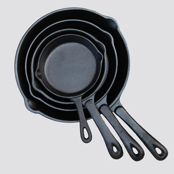 

14CM/20CM Cast Iron Skillet Pan Cookware Pot Frying Grill COOKER KITCHEN COOKING TOOLS wholesale