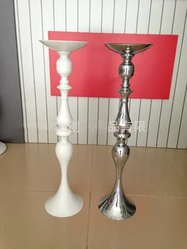 

lastest 70cm/27.56" tall wedding column flower T road lead white master table flower vases for wedding decoration 10pcs
