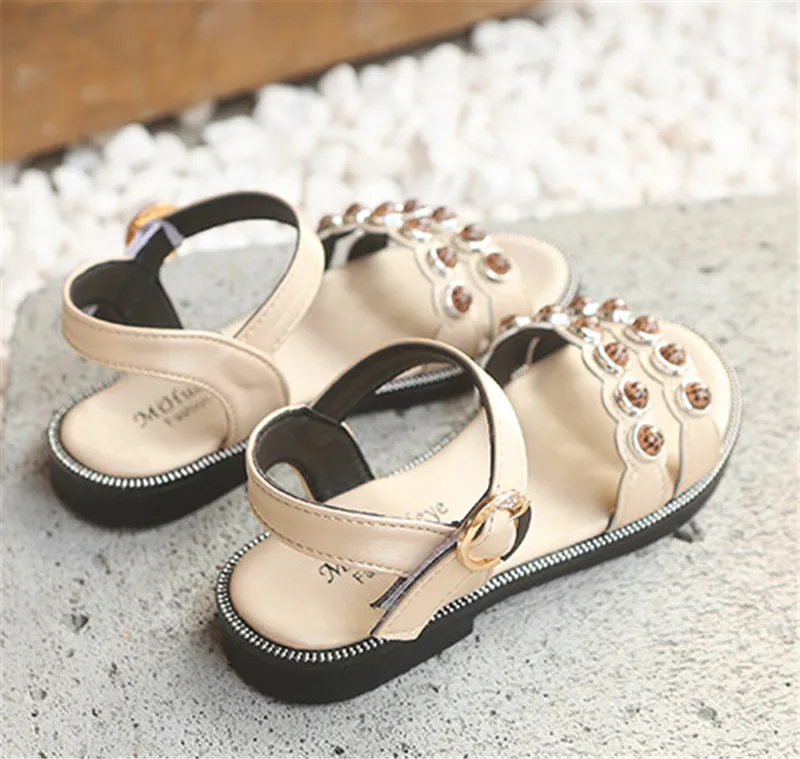 Сандалии для девочек, детская обувь, летняя обувь с открытым носком, пляжная обувь для маленьких девочек, обувь детские сандалии, школьная обувь принцессы, размер 26-37