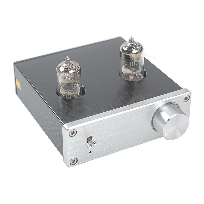 

FX-AUDIO TUBE-01 Mini Audio Preamps Tube Amplifier Buffer 6J1 Mini HIFI DAC Audio Pre Amplifier DC12V/1A Red LED Tube Lamps