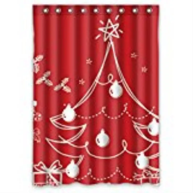 

Christmas tree Shower Curtains Water Proof Bath Curtain Modern Shower Curtain Print Art Shower curtain