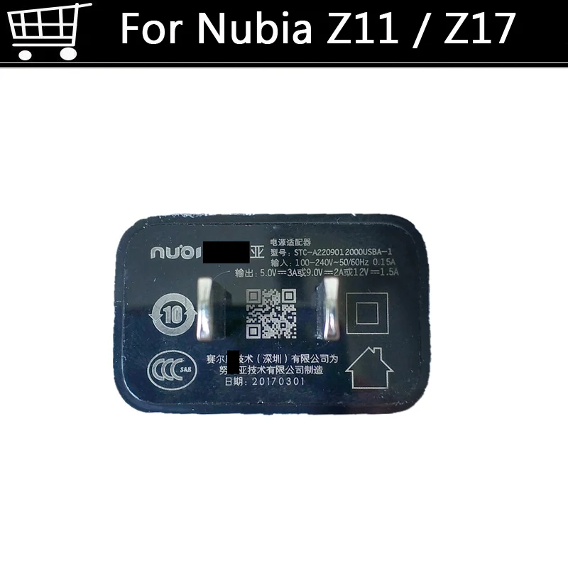 

Original New Quick Charger QC 3.0 For nubia Z11 Z 11 z17 Z 17 NX563J USB 3.0 Type-C Fast Charging Charger For ZTE nubia z17 Z11