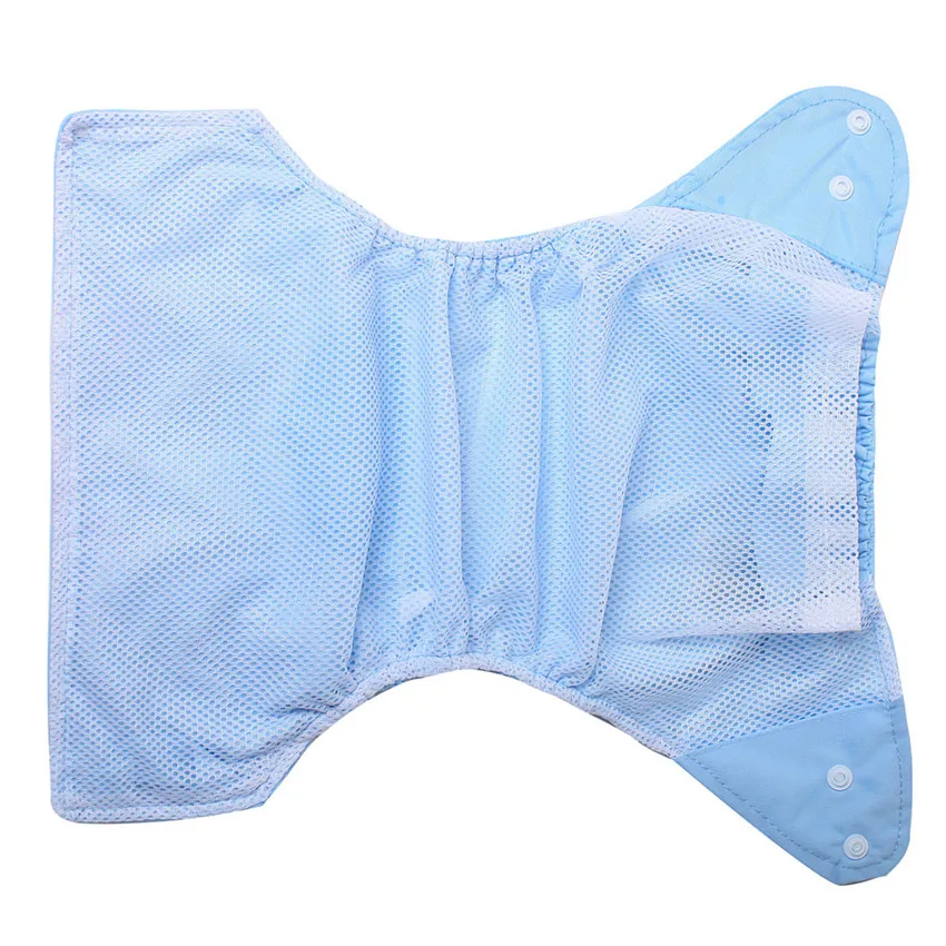 Детский многоразовый тканевый подгузник для новорожденных из хлопка, летние сетчатые Детские регулируемые трусики тренировочное нижнее