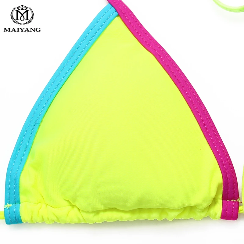 Лето Женщин Сексуальный Хит Цвет Bikinis Купальники женские Пляже Купальный Костюм