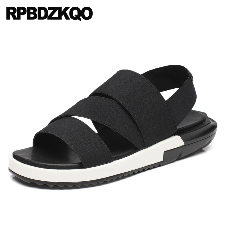 

Sneakers Black Elastic Summer Platform Designer Shoes Men High Quality Waterproof Sport Sandals Strap Mesh Fashion Native Flat
