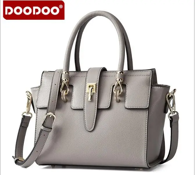 

DOODOO Brand Hot Promotion New Famous Design Women Leather Handbag Fashion Casual Shoulder bag Messenger bag bolsa FR381