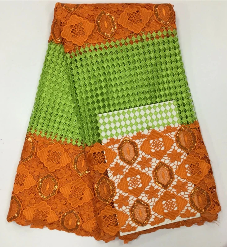 

2017 new coming african lace cotton cord lace guipure lace fabric with high quality for Free shipping