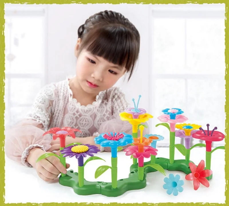 Детские Развивающие головоломки вставки сад набор развития интеллекта DIY Собранные Игрушки для мальчиков и девочек игрушки 46 шт