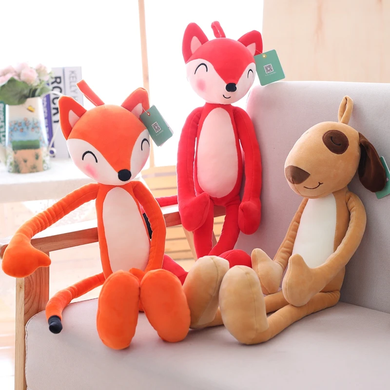 Fashion Cute Plush Dog Fox Toy Long Legs Stuffed Animal Toys Kids