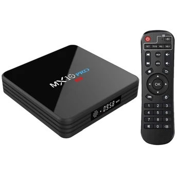 

New Mx10 Pro Android 8.1 Tv Box 4Gb / 32Gb Rk3328 / 4K / Vp9 / H.265 / Hdr10 / Usb3.0 / Bluetooth 4.1 / Dlna / Miracast / Airp