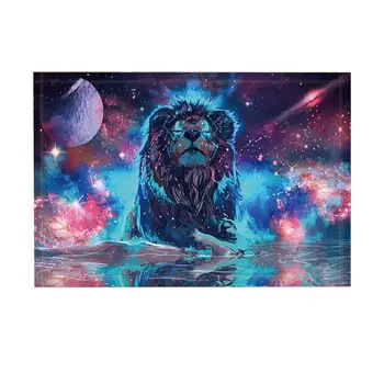 

Aether Bath Rugs Outer Space Star Leo Lion Nebula Galaxy Non-Slip Doormat Floor Indoor Front Door Mat Kids Bath Mat