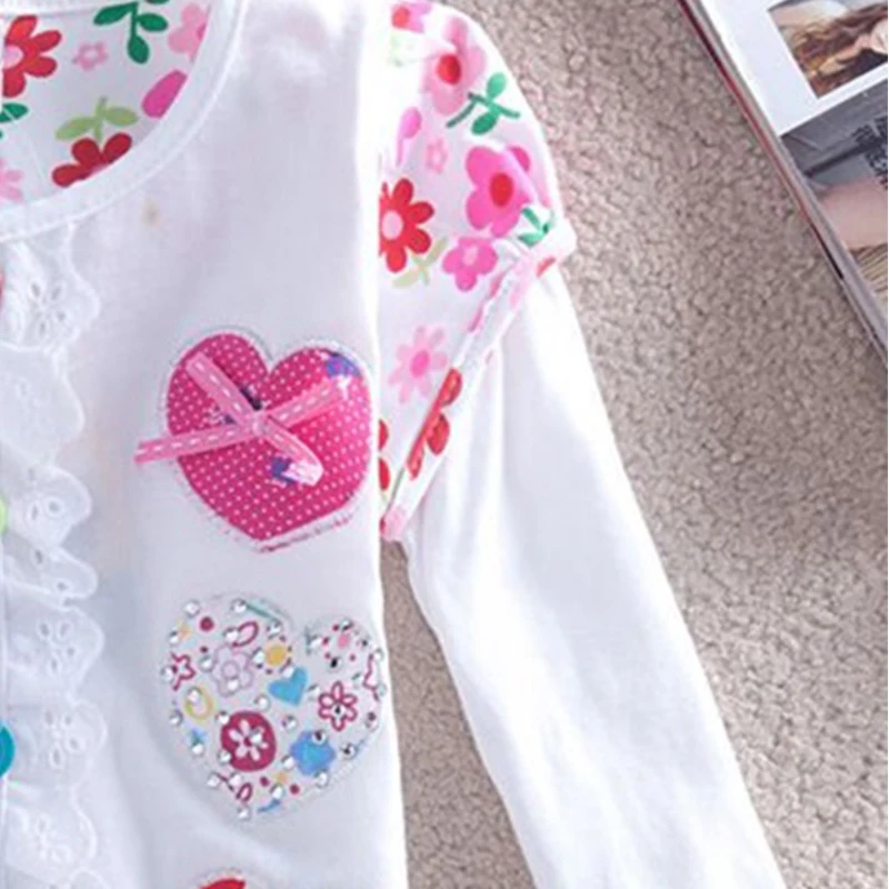 Dxton/футболка для маленьких девочек; футболка с длинными рукавами для детей; футболки с аппликацией единорога; хлопковая детская зимняя одежда; костюм с героями мультфильмов для девочек