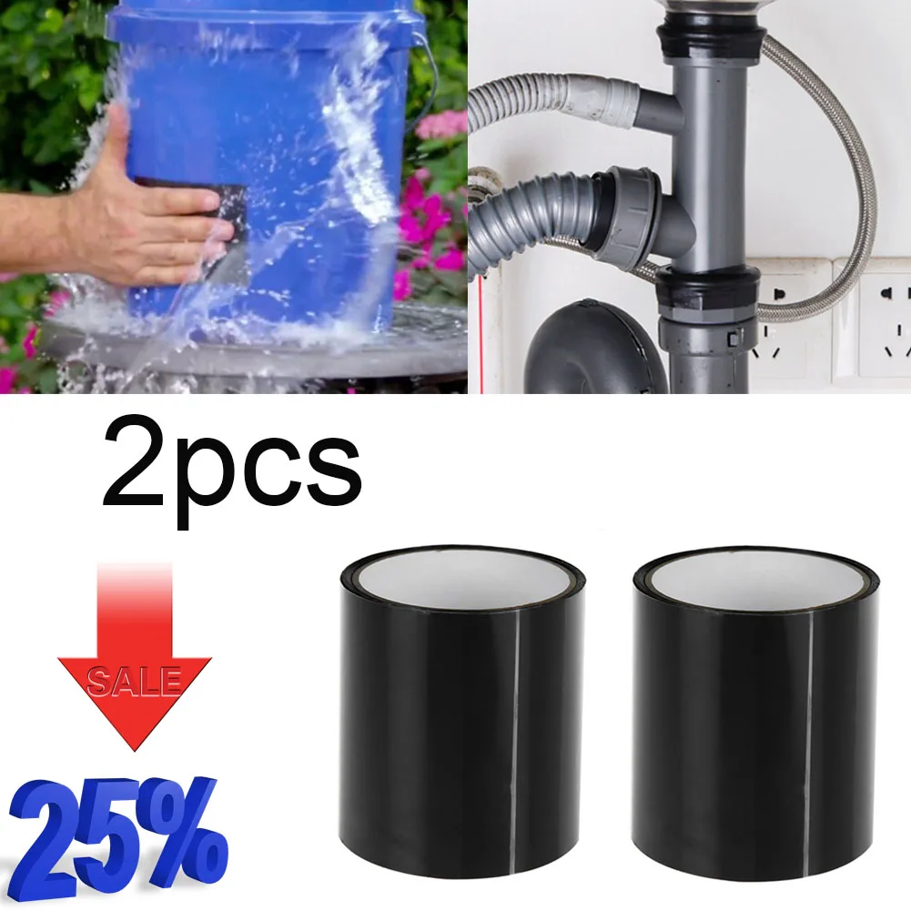 

Super Strong Fiber Waterproof Tape Stop Leaks Seal Repair Tape Performance Self Fix Tape Fiberfix Adhesive Tape 152x10cm 1/2PCS