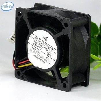 

BKO-C2461H04 Inverter Cooling Fan DC 24V 0.09A 6025 6CM 60*60*25mm 3 Wires