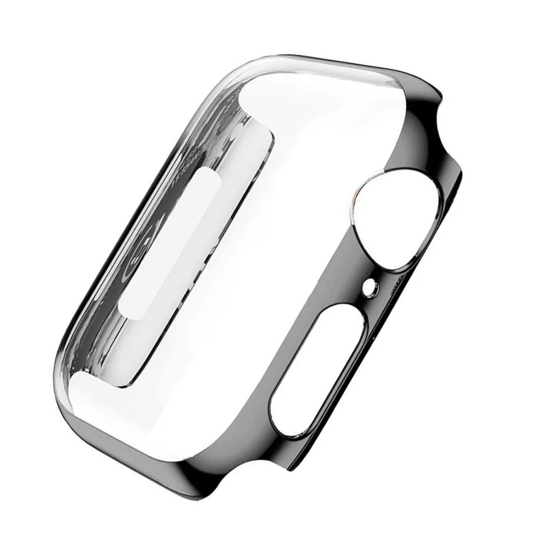 Screen Protective Case for Apple Watch Series 3/4 iwatch band 38mm/40mm/42mm/44mm Shatter-Resistant Shell Frame Protector