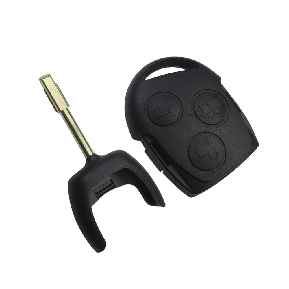 OkeyTech 5 шт. Автомобильный Дистанционный ключ для Ford Mondeo Focus Transit 3 кнопки 433 МГц 4D60 чип FO21 лезвие авто полный брелок