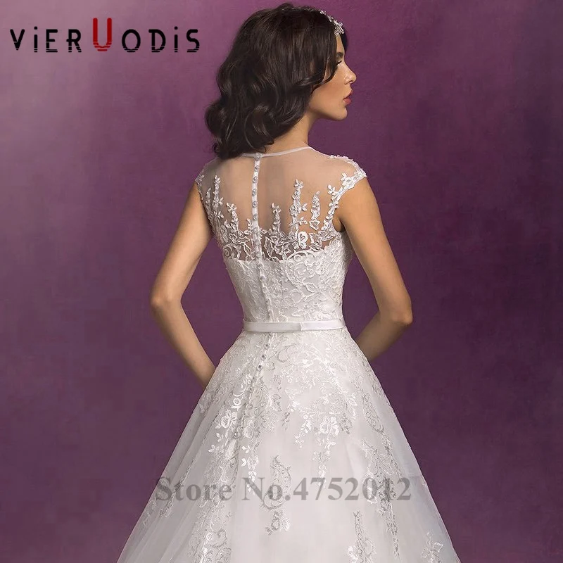 Vestido De Noiva 2019 свадебное платье трапециевидной формы без рукавов с кружевной