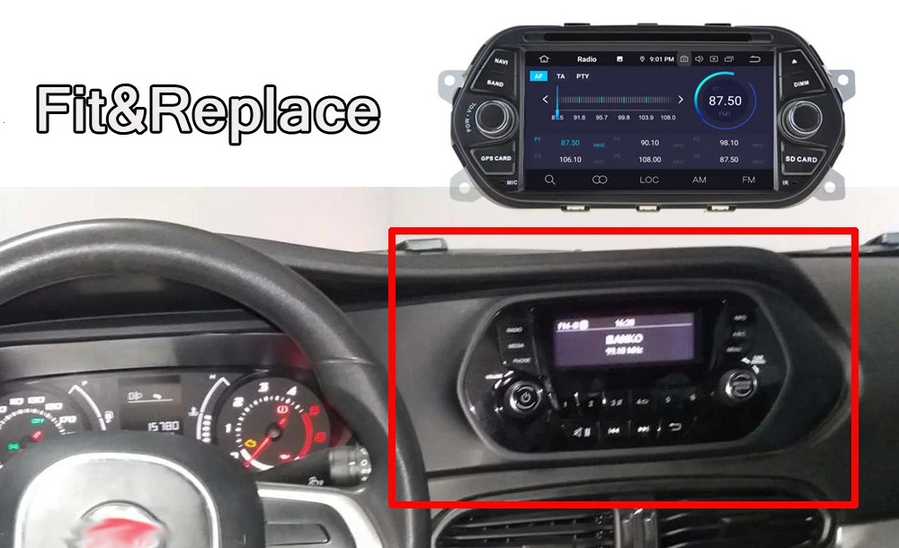 Excellent Car Auto Navigation System For Fiat Egea/Tipo 2015 2016 2017 2018 2019 Android Multimedia CD DVD Player Radio HD Screen Display 9