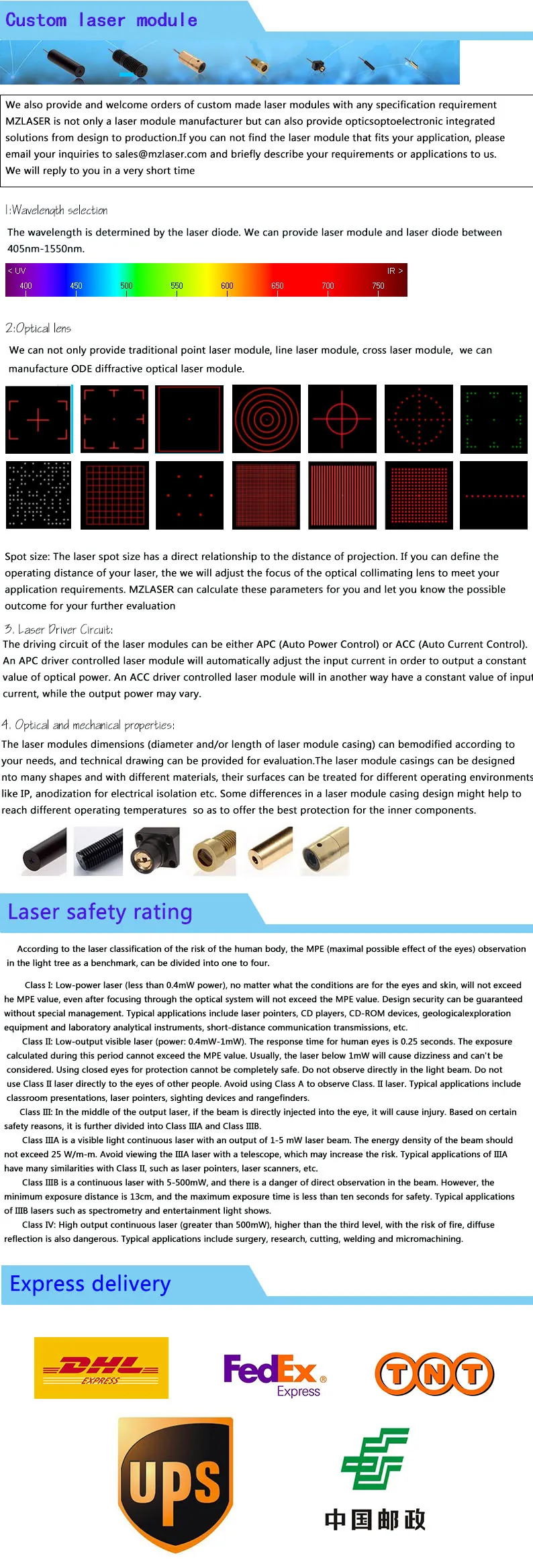 dot módulo laser APC unidade de controle módulo de laser Industrial