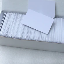 500 шт низкая стоимость пассивный посторонний чип EM4100 чипы Белая пустая программируемый контроля доступа по отпечаткам id карты LF+ UHF dual Частота rf id карты