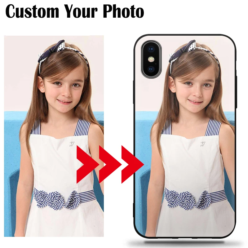 

Custom Logo Personalized Phone Cover Make Your Photo Unique Phone Case For iPhone 6 6S 7 8 Plus X XS XR Max Xiaomi Redmi Note 7