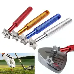 Чистящее средство для гольфа, чистящий нож для гольф-клуба, Точило для гольфа, железное покрытие для лица, 6 лезвий, железная Клинообразная