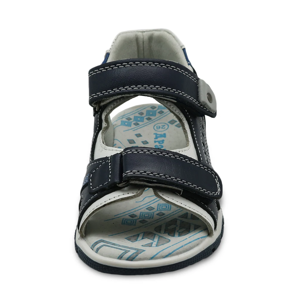 Сандалии Apakowa для мальчиков из натуральной кожи на плоской подошве|boys sandals|kids