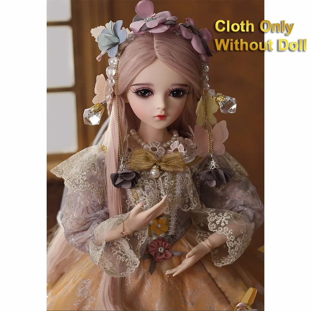 Viciviya 1/3 BJD SD одежда длинное платье принцессы с высоким низом для 60 см куклы высокого класса на заказ платья куклы аксессуары