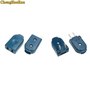 

ChengHaoRan US American 2 Pins AC Electric Power Adjustable Male Plug Female Socket Outlet Adaptor Wire Extension Cord Connector