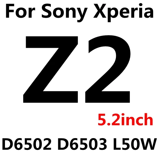 2 шт.(передняя и задняя) 9H закаленное стекло для sony Z1 Z4 Z5 Compact mini Z5 Premium Dual Z Z2 Z3 M4 M5 чехол Защитная пленка - Цвет: For sony Z2