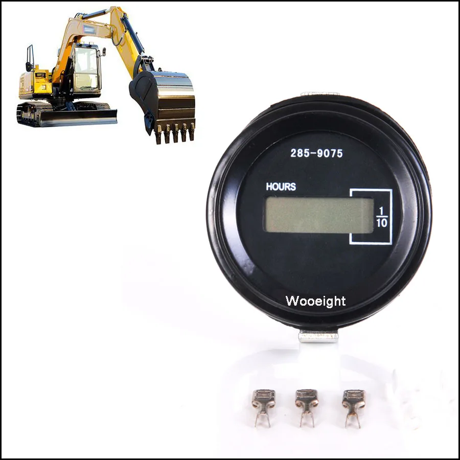 

Round mechanical Hour Meter Hourtimer Counter Timer For CAT Car Generator Diesel Petrol Engine Excavator Tractor Motor DC12 36V