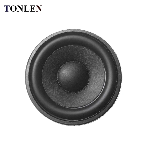 TONLEN 1Pcs 2 inch Full Range Speaker 5 W 4 ohm DIY Portable Bluetooth Speaker Mini Music Speaker 52mm HiFi Rubber Side Speakers