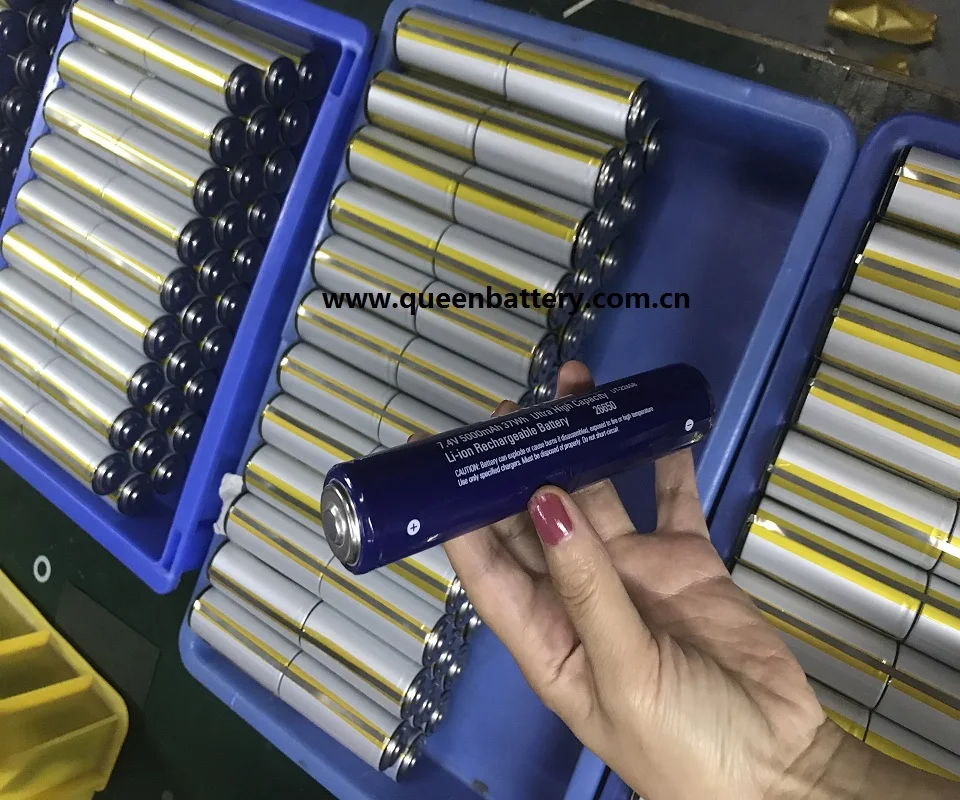 2S1P 7,4 V QB QB26650 26650 INR26650 5000mAh 20A аккумулятор с pcb(2-5A) для фонарика