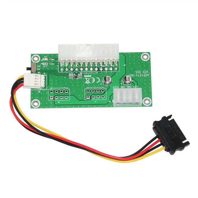 أحدث PC سطح المكتب ATX 24Pin المزدوج PSU امدادات الطاقة مزامنة كاتب موسع كابل ل تعدين البيتكوين توسيع ديد مع مفتاح يدوي