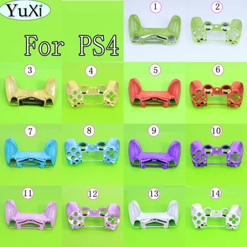 

YuXi Replacement Rear cover Plating Front Housing Shell Case Cover For PlayStation DualShock 4 PS4 Controller 14 Colors