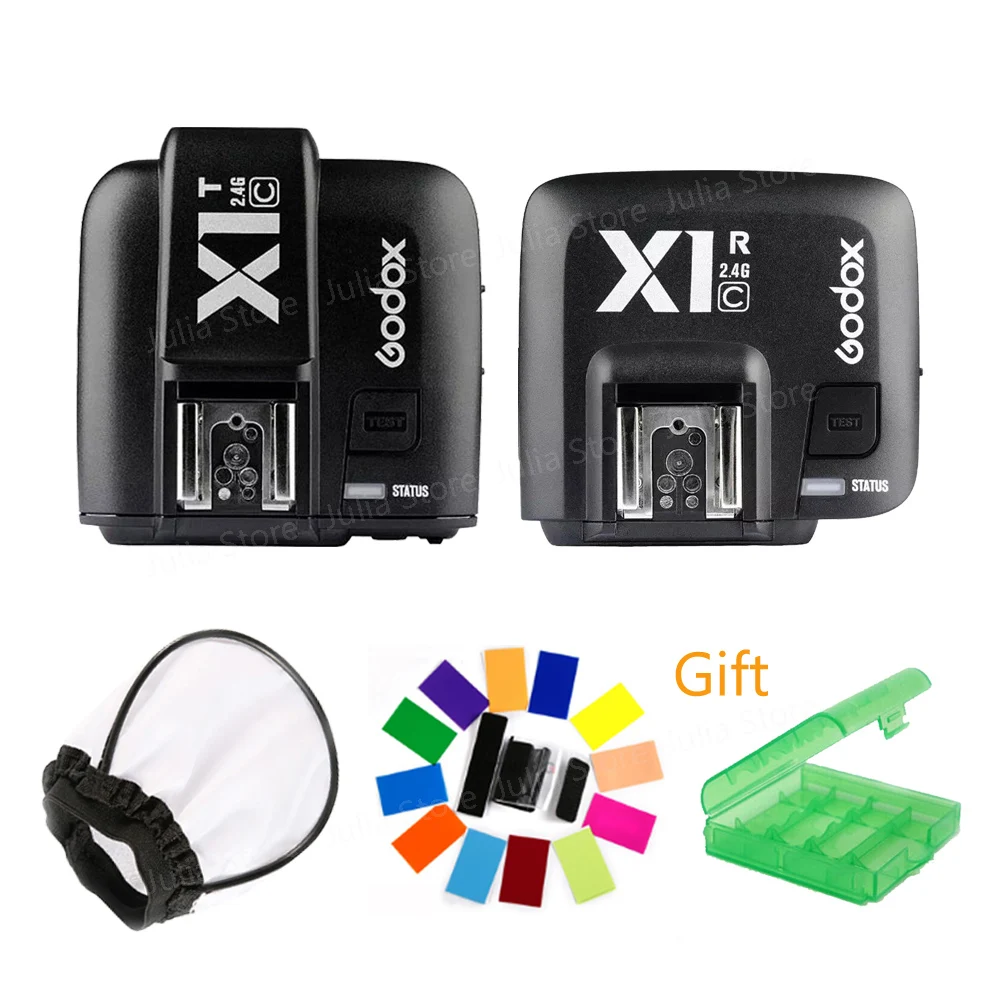 

GODOX X1C/N/S TTL Flash Trigger 1/8000s HSS 32 Channels 2.4G Wireless Strobe Trigger Transmitter Receiver for Nikon Canon Sony