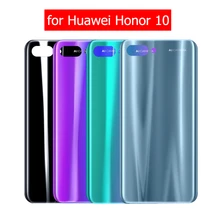 Для huawei Honor 10 стеклянная задняя крышка батарейного отсека задняя крышка корпуса для huawei Honor10 стеклянная крышка запасные части с клеем 3m
