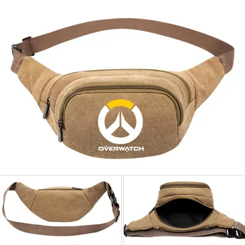 

Watchman Men Casual Durable Fanny Waist Pack Waist Bags Belt Canvas New Hip Bum Military Bag Pouch Three Zipper Pockets