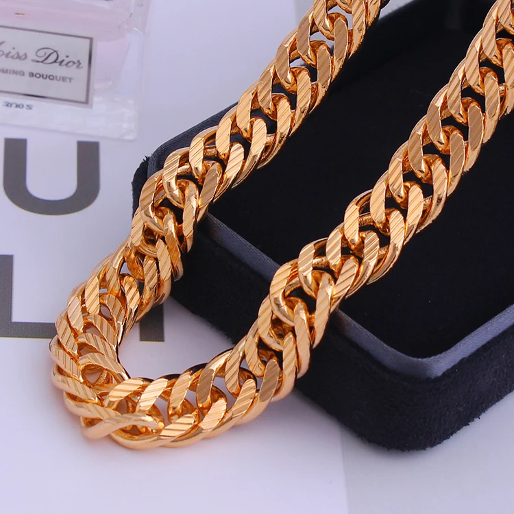 Men's Classic Copper Necklace in Golden for Pendantin Chain Necklaces