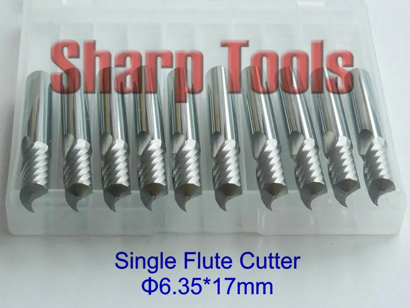 

6.35*17MM Single Flute Solid Carbide Milling Cutter CNC Wood Working Tools,Special Cutting Tools for Wood Milling Cutter Machine