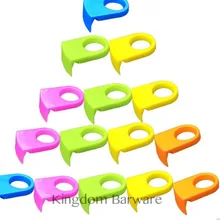 200 шт., зажимы для напитков из АБС-пластика, держатели для бутылок с пряжкой, пивной, коктейльный колпачок для очков Schooner& Goblet(случайный цвет