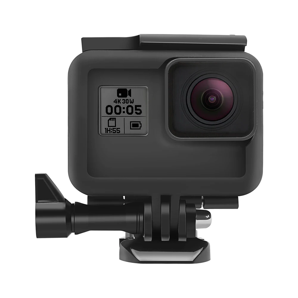 اطلاق النار واقية إطار حالة ل GoPro بطل 6 5 7 أسود عمل كاميرا الحدود غطاء الإسكان جبل ل الذهاب برو بطل 6 5 7 التبعي