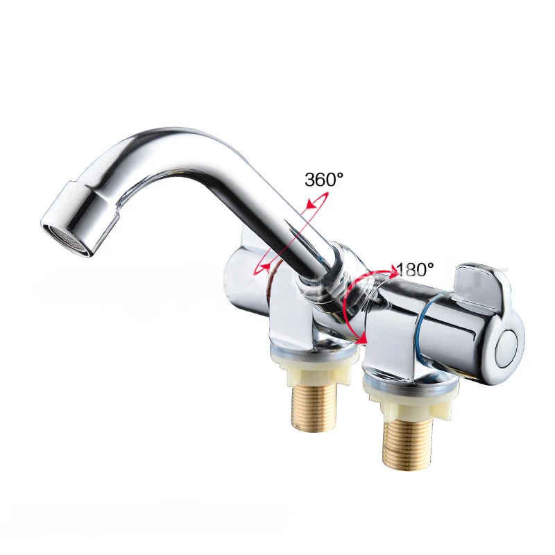 RV folding 360 Rotation Faucet Kitchen Aerator Cold & Hot Water Tap For Bathroom Deck Caravan RV Bo - 33047320155