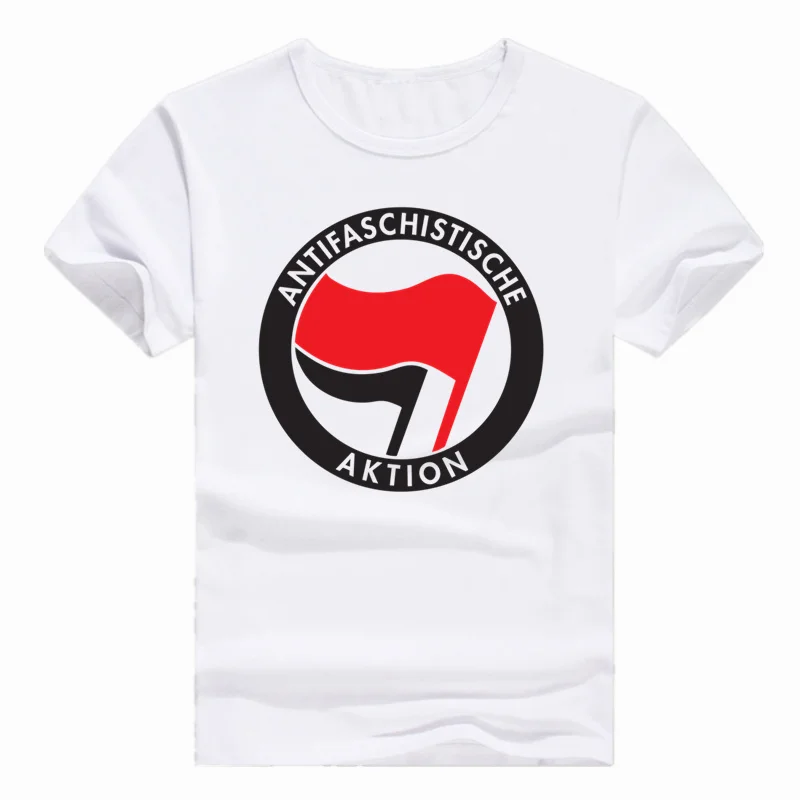 

Asian Size Print Antifa T-shirt Casual Short sleeve O-Neck Tshirt For Men And Women HCP4407