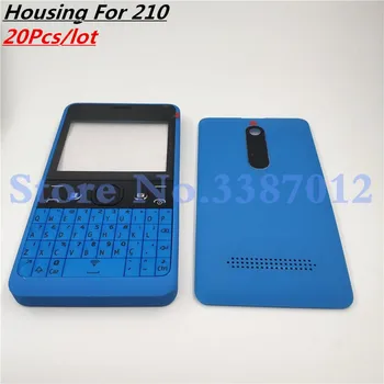 

20Pcs/lot Original New Good quality New For Nokia 210 Full Complete Mobile Phone Housing Cover Case+English Keypad+Logo