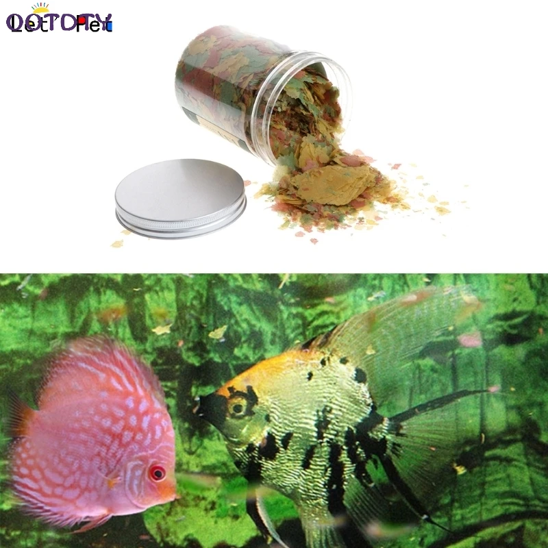 Fish Flakes For Tropical Fish Marine Ornamental Aquarium Fish Foods Feeing 110gin Feeders from