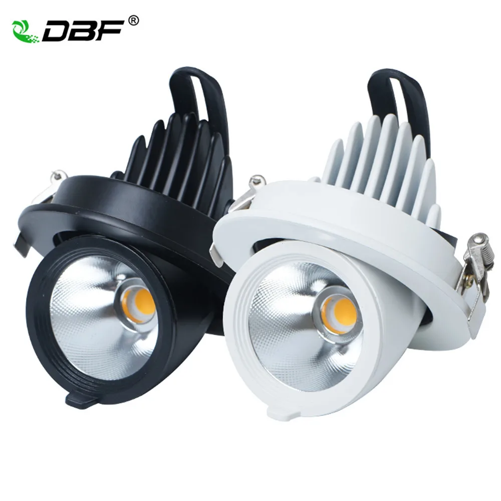 

LED Downlight dimmable 7W 10W 15W 20W adjustable 360 Degree Recessed LED Ceiling Spot Light AC110V 220V Trunk downlight LED