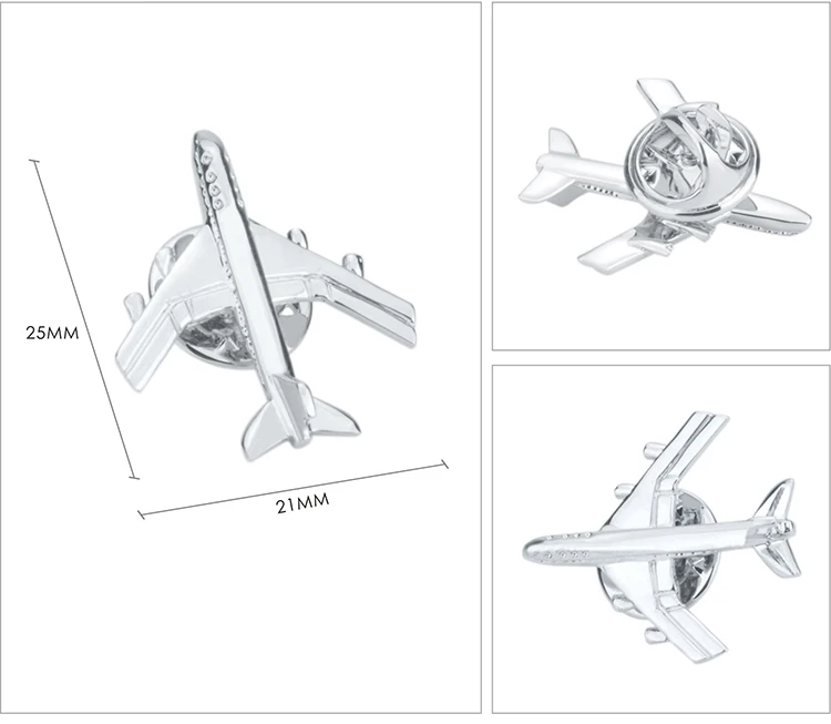 SAVOYSHI, забавные серебряные мужские броши в форме самолета, на лацкане, булавки, прекрасный подарок для мужчин, броши для воротника, вечерние ювелирные изделия для помолвки