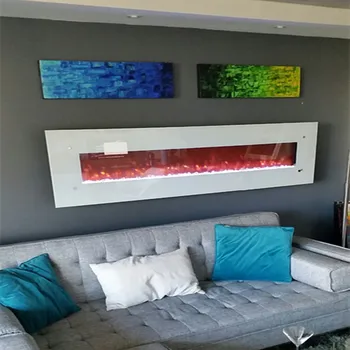 

Free shipping to australia 72 inch black Pebbles electric fireplace heaters